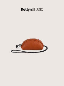 Fashionable Portable Neck Hanging Mini Purse Womens Coin Wallet Cute Simple Korean Style Small Bag Soft PU Leather Keychain