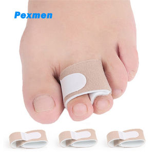 Pexmen 1/2/5/10Pcs Hammer Toe Straightener Corrector Toe Splint Wraps for Curled Crooked Broken Toes Overlapping and Hammertoes