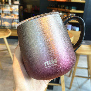 Tae-suk Gradient Thép Không Gỉ 304 Cốc Giữ Nhiệt Cốc Di Động Trà Pha Cốc Có Tay Cầm Và Nắp Đậy Dành Cho Nam Và Nữ Cà Phê