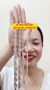 Dây chuyền bạc xi bạch kim nam nữ kiểu xoắn tròn chạm hoa 11li Mặt dây chuyền hồ ly đá màu đỏ đẹp Vòng cổ bạc thật mại vàng trắng thiết kế sang trọng và đẳng cấp - KIM LỘC PHÁT DXT