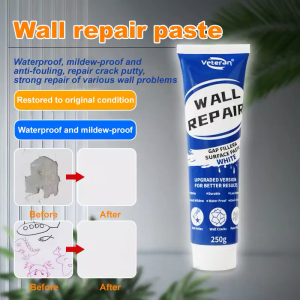 250g Wall Repair Paste Kit - Fix Cracks Holes Stains! Waterproof & Anti-Mold !