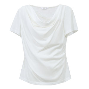 AMII | Lace Trimmed French Style Blouson Short Sleeve T-shirt