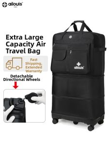 ailouis | Large Capacity Oxford Fabric Expandable Travel Bag with Wheels