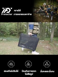 โต๊ะแคมป์ปิ้ง โต๊ะตะแกรงพับแคมป์ปิ้ง สูงได้ พกพา พับได้ การออกแบบตา ี น้ำหนัก เบาพกพาสะดว