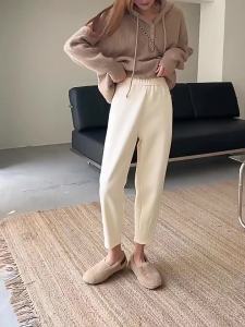Design Fuzzy Thickened Harem Pants