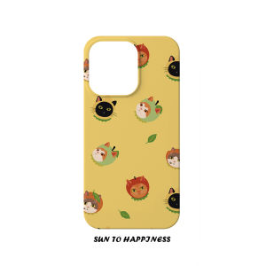 Adorable Yellow Original Design Phone Case for Apple 17PROMAX Dual-Combination Soft Shell Korean Japanese Style Cartoon Healing Full Coverage