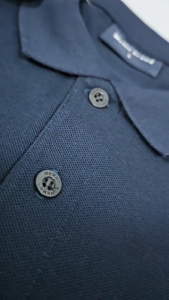 AEIOU🦊โปโล Memo Polo กระดุม2 ปกคอเรียบ Basic Fox 3D Best Seller D2