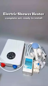 7500W Water Heater Electric Fast heating Shower with Complete Shower Set Smart Digital Temperature