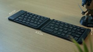 Nubwo NKB-108 Bluetooth Keyboard 67Keys คีย์บอร์ดบลูทูธ คีย์บอร์ดพับได้ไร้สาย