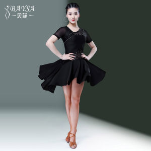 Baysa Phụ Nữ Trưởng Thành Nhảy Latin Đầm Xuân Hè Mới Phong Cách Ren Tay Dài Gợi Cảm Khiêu Vũ Bộ Trang Phục