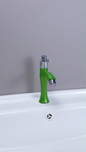 Light Blue Dopamine Style Wash Basin Tap Single Lever Plastic Faucet 1/2 Inch Universal Connector Bathroom Kitchen Household Tap