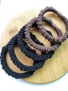 Black High Elasticity Hair Ties for Women Durable Adult Hair Bands Multi Purpose Tail Ties Long Hair Bands Commuting Essential