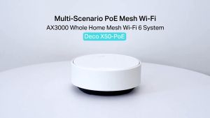 TP-Link Deco X50-PoE AX3000 Whole Home Mesh WiFi 6 System with PoE - 1/2/3 Pack