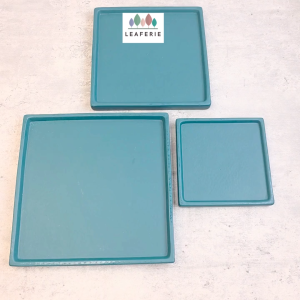 The Leaferie Square Tray (4 sizes) Matte plant pot trays . base . flowerpot . ceramic planter saucer