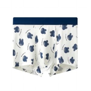 JIAZINI | Mens Cotton Antibacterial Boxer Shorts Comfortable Loose Fit Cartoon Print Underwear Mid Waist Design Youth Suitable