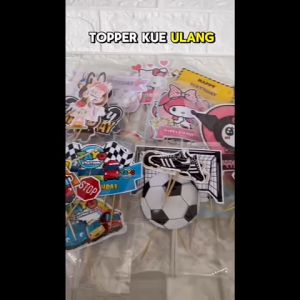 Topper Ulang Tahun Karakter / Topper Kue Murah Karakter Lucu