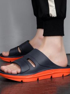 Flat Foot Orthopedic Slippers Arch Support Anti-Slip Shock Absorption Large Size EVA Rubber Casual Slippers for Daily Wear