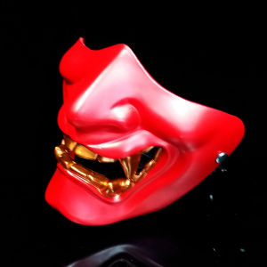 Trang Phục Hóa Trang Mặt Nạ Nửa Mặt Mặt Quỷ Của Phiên Bản Thường Ngày Của Mặt Nạ Chiến Thuật Nhật Bản Dành Cho Người Lớn