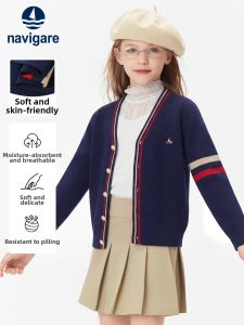 navigare kids | Thin Knitted V-Neck Sweater Jacket