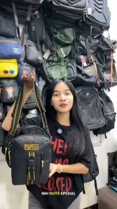 Beli 1 Dapat 3 Tas Sling Bag PEGE Slempang Pria Casual PROMO Bundling - PG Bundling 18