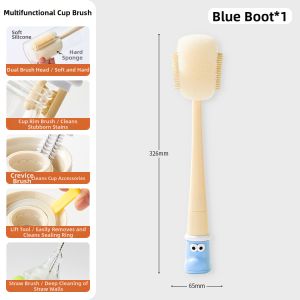 WEIFUREN | Five-in-One Long Handle Bottle Cleaning Brush