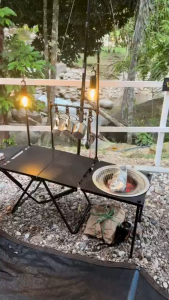 IGT Tactical Automatic Folding Camping Table And Chair Set Suitable Outdoor Picnics Beach Activities