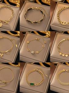 New Fashionable Titanium Steel Bracelet for Women Non-Fading Versatile INS Style Jewelry High-End Feeling Gift for Mid-Autumn Festival