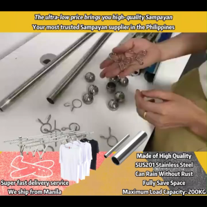 Sampayan Drying Rack Sampayan Stainless Adjustable Wall Mounted Sampayan ng damit Heavy Duty Drying Rack Clothes Rack