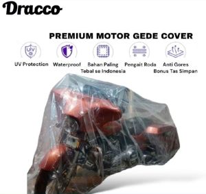 DRACCO Cover motor harley davidson moge motor gede Waterproof Tebal Ada pengait roda
