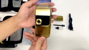 Shaver Kemei KM-2028 LCD Display: Alat Cukur Bulu Kumis & Jenggot Elektrik Rechargeable
