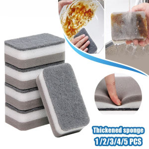 10Pcs Double-sided Gray Cleaning Spongs Household Scouring Pad Kitchen Wipe Dishwashing Sponge Cloth Dish Cleaning Towels Accessories