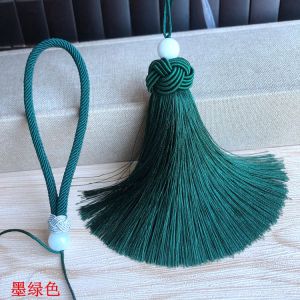 DIY Knitting Accessories Pendant Short Fat Artificial Silk Tassel Combination Lanyard Keychain Pendant Bag Hanging Tassel