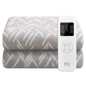 Double-Controller Safety Heating Blanket Smart Timed Temperature Adjustment Mite Removal Student Dormitory Single Person Electric Quilt