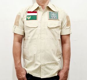 Kemeja Tactical Logo PKB Free Bonus 3 Emblem Patch Prepet Perekat Velkro PDL Army