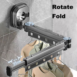 Retractable Clothes Drying RackSpace-SaverCollapsible Drying Racks for Laundry RoomWall Mounted Clothes Hanger Rack