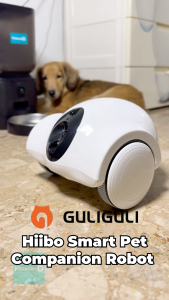 GULIGULI Hiibo Smart Pet Companion Robot | Treat Dispenser Mobile Monitoring & HD Night Vision