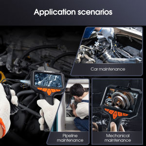 SVBONY SM501 Industrial Endoscope Camera 4.3-inch IPS Display Screen 2.0MP Camera IP67 Waterproof  5m/16.5ft Connector Cable  for Industrial Vehicle Maintenance Home Maintenance Car Repair Pipeline Vehicle Inspection