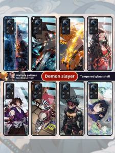 Applicable to Xiaomi 14 Phone Case 12pro Cartoon 11 Anime K70 Kimetsu No Yaiba Civi Nezuko Mix4 Tanjirou Redmi Note12 All-Inclusive Poco Glass 13C Drop-Resistant K60 Protective Case