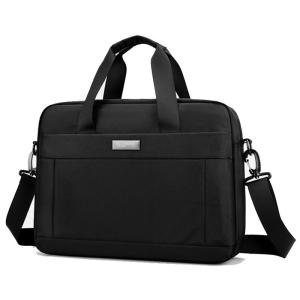 Business Commuter Canvas Laptop Bag Mens Large Capacity Briefcase 15.6 Inch Handheld Computer Bag Casual Oxford Fabric