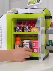 【SG Stock】46PCS Puzzle Childrens Simulated Mini Supermarket Cashier Simulated Coffee Machine Toy Girl Toy