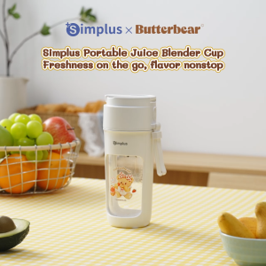 【Simplus×Butterbear】Juicer Wireless Portable Direct Drink Cup丨340mL Capacity丨Multifunctional Blender丨Type-C Charging丨10-Blades ZZJH008