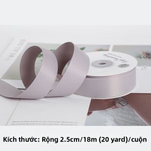 NingChu Ribbon | Ruy băng Sữa Lụa Hoàn thiện Mờ