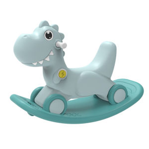 Large Size Wooden Horse Ride-On Toy Two-In-One Multi-Function Baby Toddler One-Year-Old Birthday Gift Rocking Horse Swinging Car
