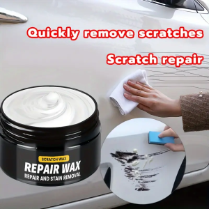 KJM Advanced Automotive Scratch Repair Wax 80g - Paint Polishing and Gloss Restoration Paste Suitable for All Vehicles