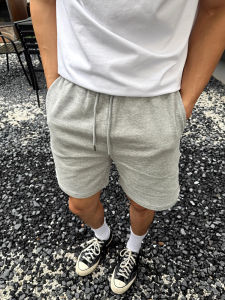 Grey American Style Sports Shorts Mens Summer Thin Training Fitness Cycling Outdoor Running Basketball Four-Piece Pants