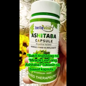 Bellevine Ashitaba Capsules 500mg 100s | Premium Pure Tomorrow Leaf with Chalcones & Antioxidants | Supports Blood Pressure Blood Sugar & Metabolism