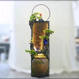 Home Decoration Items Water Fountain Water Feature Decorative Items Display Decorative Accessories Water Fountain Indoor Chinese Zen Flowing Water