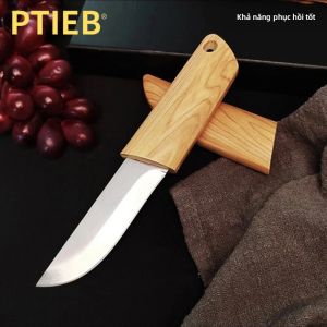 PTIEB Mini Mang Theo Dao Đa Năng Nhỏ Mỡ Trái Cây Lưỡi Dao Bằng Thép Không Gỉ Di Động Ngoài Trời Nhỏ Ăn Tối Dao Dùng Cho Hộ Gia Đình