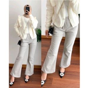 Celana Cutbray Basic Pants Celana Kerja Wanita Kekinian