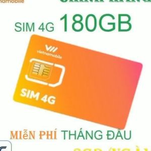 FREESHIP - CHƯA KÍCH HOẠT  [HCM]Sim 4G vietnamobile trọn đời 180GB